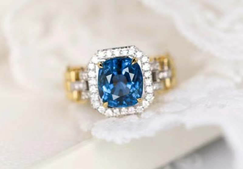 Cobalt Spinel ring