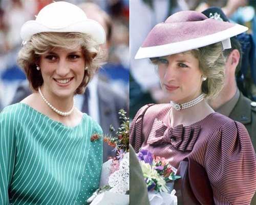 Princess Diana with pearls