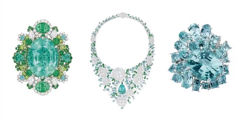 Paraiba tourmaline necklaces