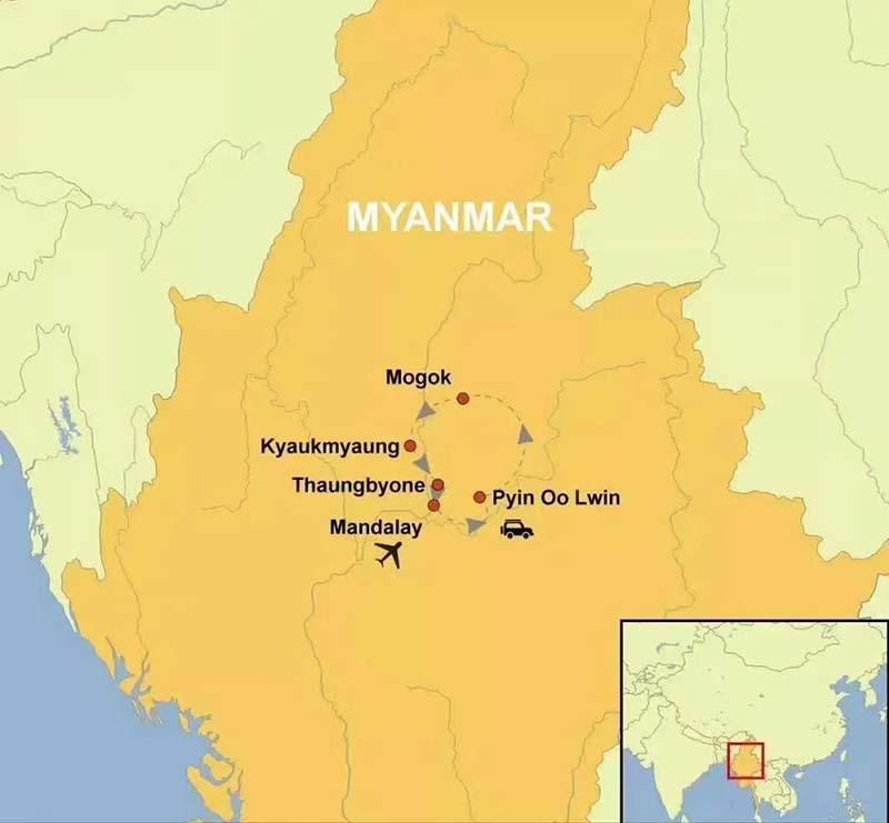 Explore Myanmar’s  Gemstones