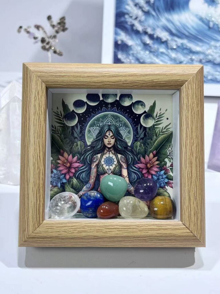 Soul Awakening-Seven Chakras Crystal Frame Painting