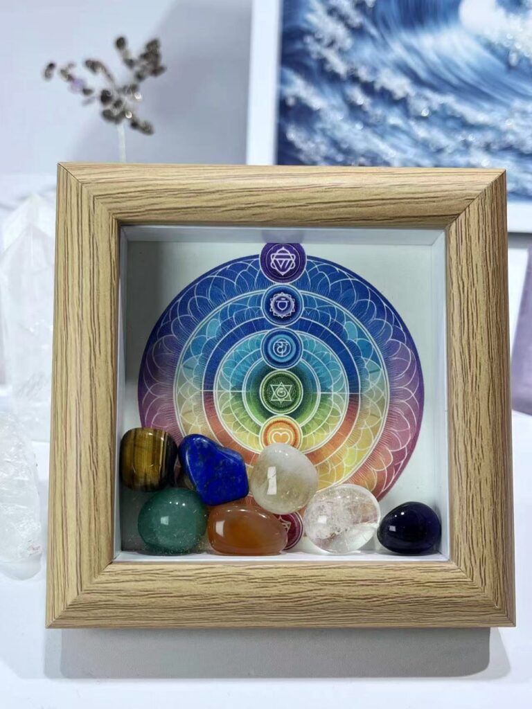 Soul Awakening-Seven Chakras Crystal Frame Painting