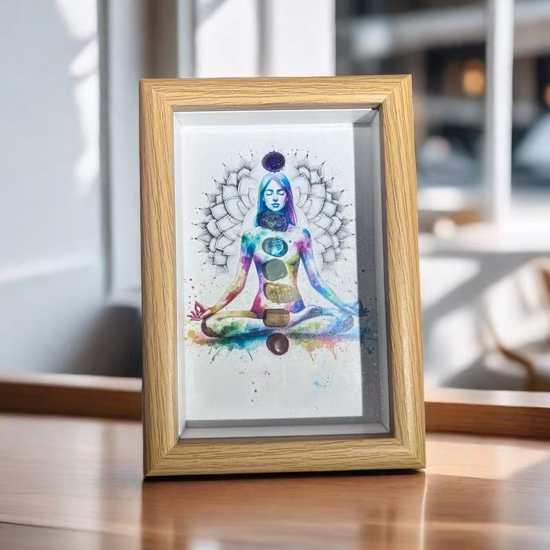 Soul Awakening-Seven Chakras Crystal Frame Painting