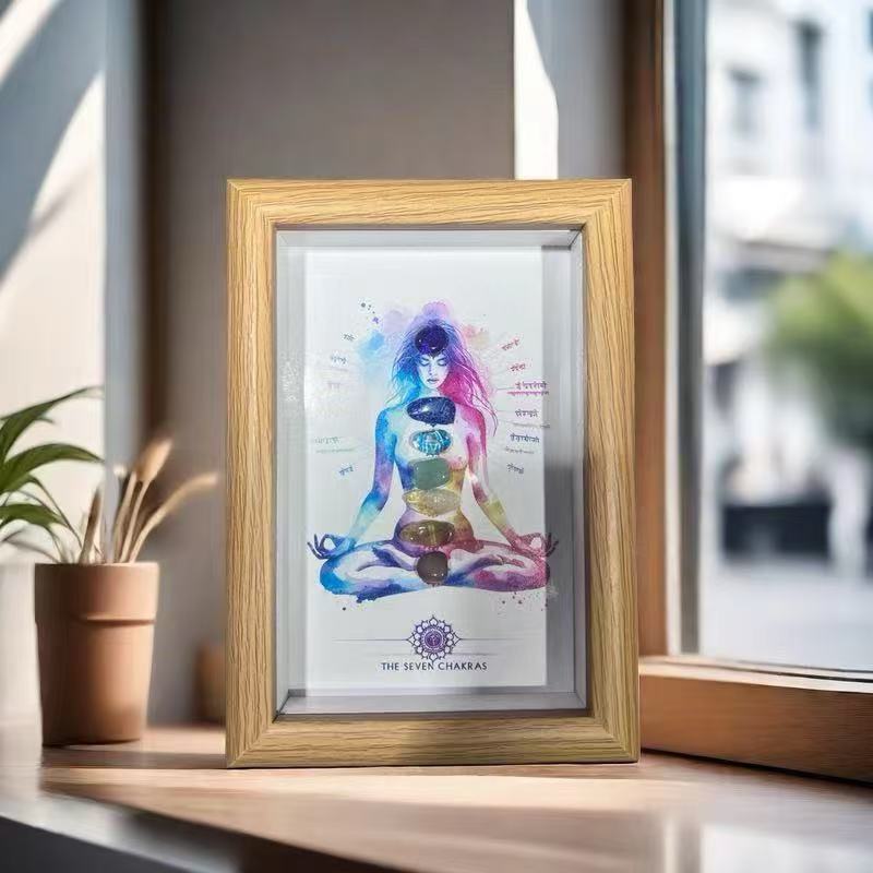 Soul Awakening-Seven Chakras Crystal Frame Painting