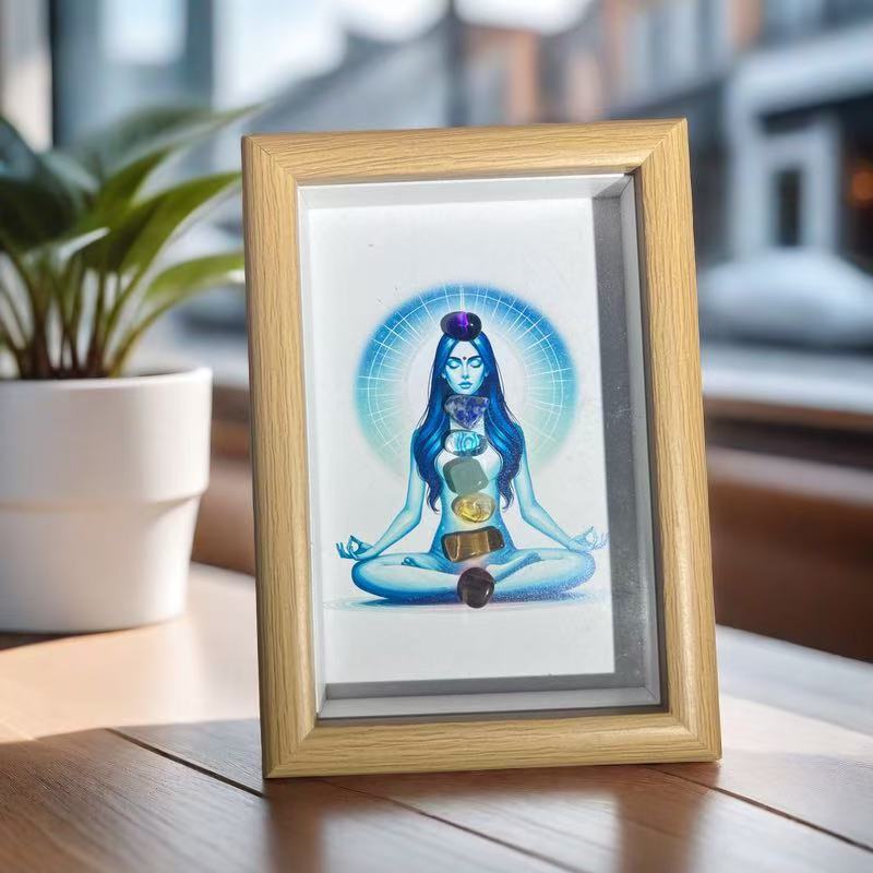 Soul Awakening-Seven Chakras Crystal Frame Painting