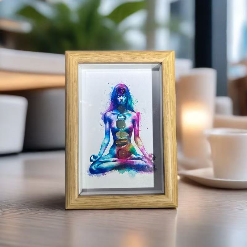 Soul Awakening-Seven Chakras Crystal Frame Painting