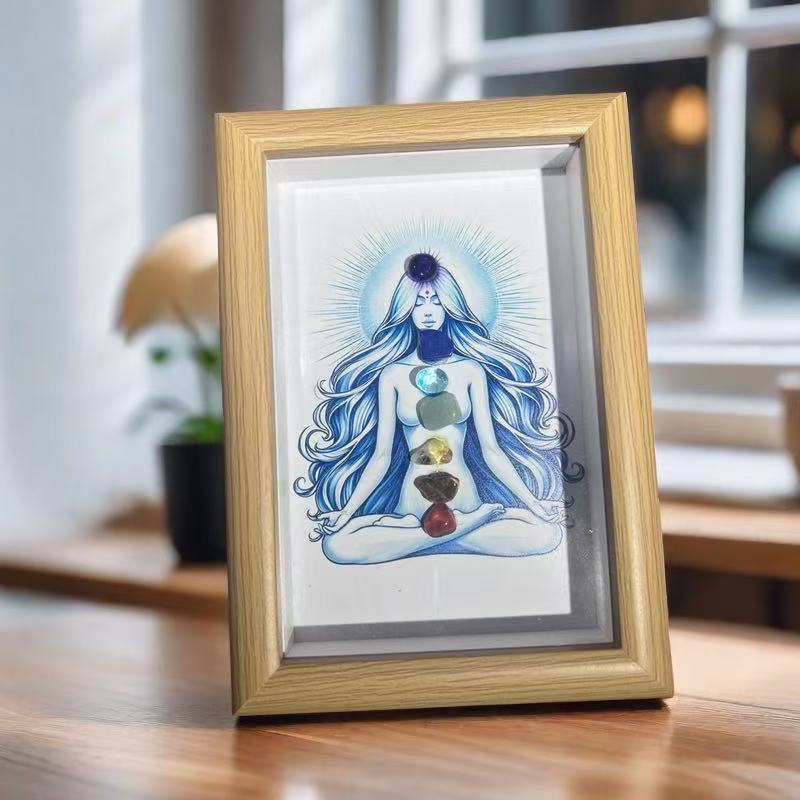 Soul Awakening-Seven Chakras Crystal Frame Painting